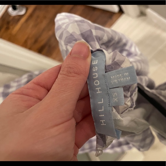 The Adeline Dress - Lilac Clip Dot Check - XS - Picture 5 of 7